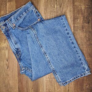 Levi’s 505 Regular Fit Straight Leg Non Stretch Jeans 34/33 Medium Stonewash